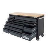 thumbnail of Werkstattwagen Deluxe XXL Anthrazit unbestückt 160 x 91 cm 20 Schubladen Werkbank Sideboard