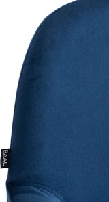 thumbnail of Décoshop26 - Set aus 2 Barhockern mit Fuß- und Armlehnen in blauem Samt schwarzes Metall-Trompetengestell 10_0006744