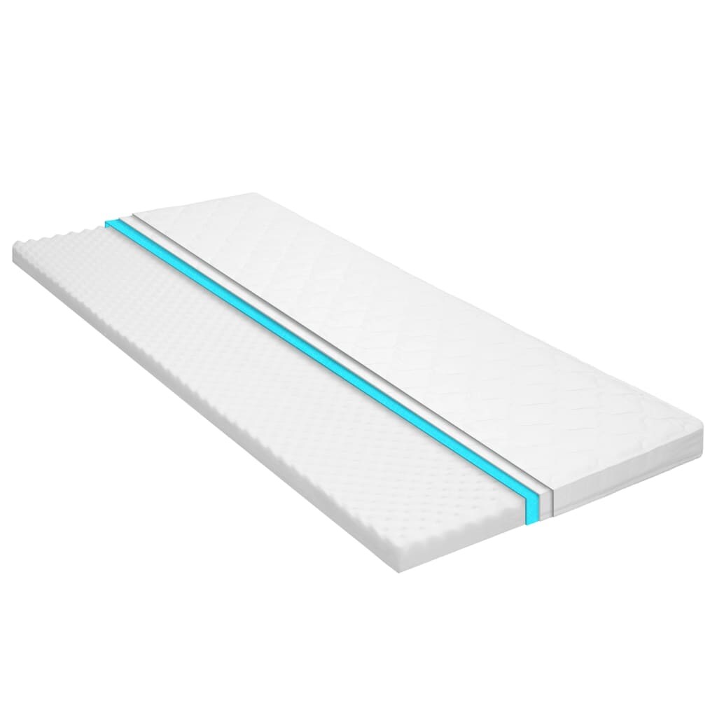 vidaXL Matratzenauflage 100 x 200 cm Kaltschaum Ei-Profil 6 cm