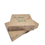 thumbnail of 100 Cakeboxen Kuchenkartons "Gönn dir was" 20x20x6cm Bio Karton