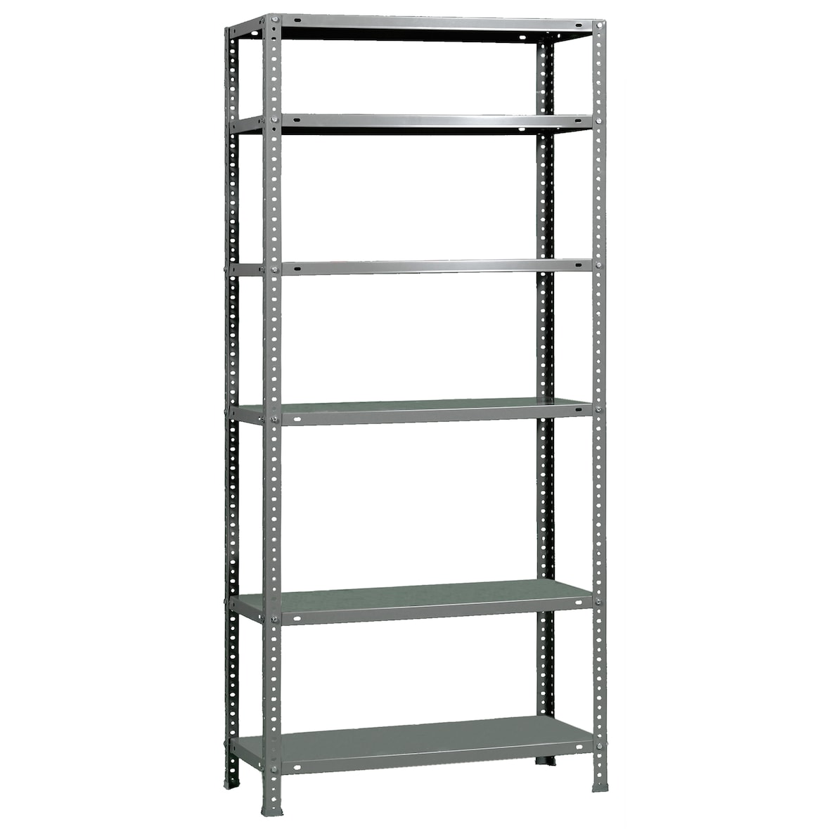 SimonRack Metalen stellingkast met schroeven 2000x900x300 mm, 6 niveaus, 75 kg buigpunt, Grijs - Advantage