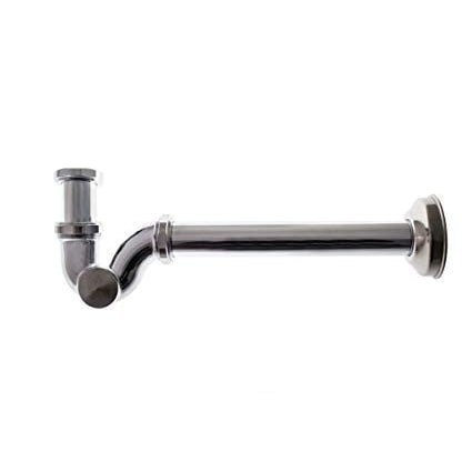 Sifone Ottone Cromato Di Scarico Da 1.1/4" A S Per Lavabo Bidet Lavandino
