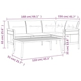thumbnail of vidaXL 2-tlg. Garten-Lounge-Set Anthrazit Stahl