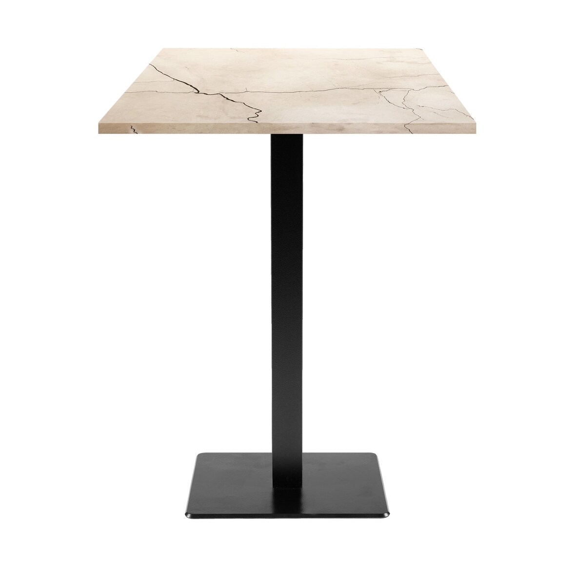 Stehtisch Milan 60x60cm - Modell weißer Mond