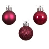 thumbnail of 14 Weihnachtskugeln Kunststoff 3cm klein & bruchsicher Christbaumkugeln Weihnachtsbaumkugeln Christbaumschmuck Weihnachtsbaumschmuck Uni Festlich Rosa