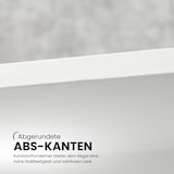 thumbnail of bümö Regal weiß, Standregal aus Holz für 2 Ordnerhöhen - Bücherregal klein 40 cm schmal, Aktenregal für Ordner & Bücher, kleines Büroregal,