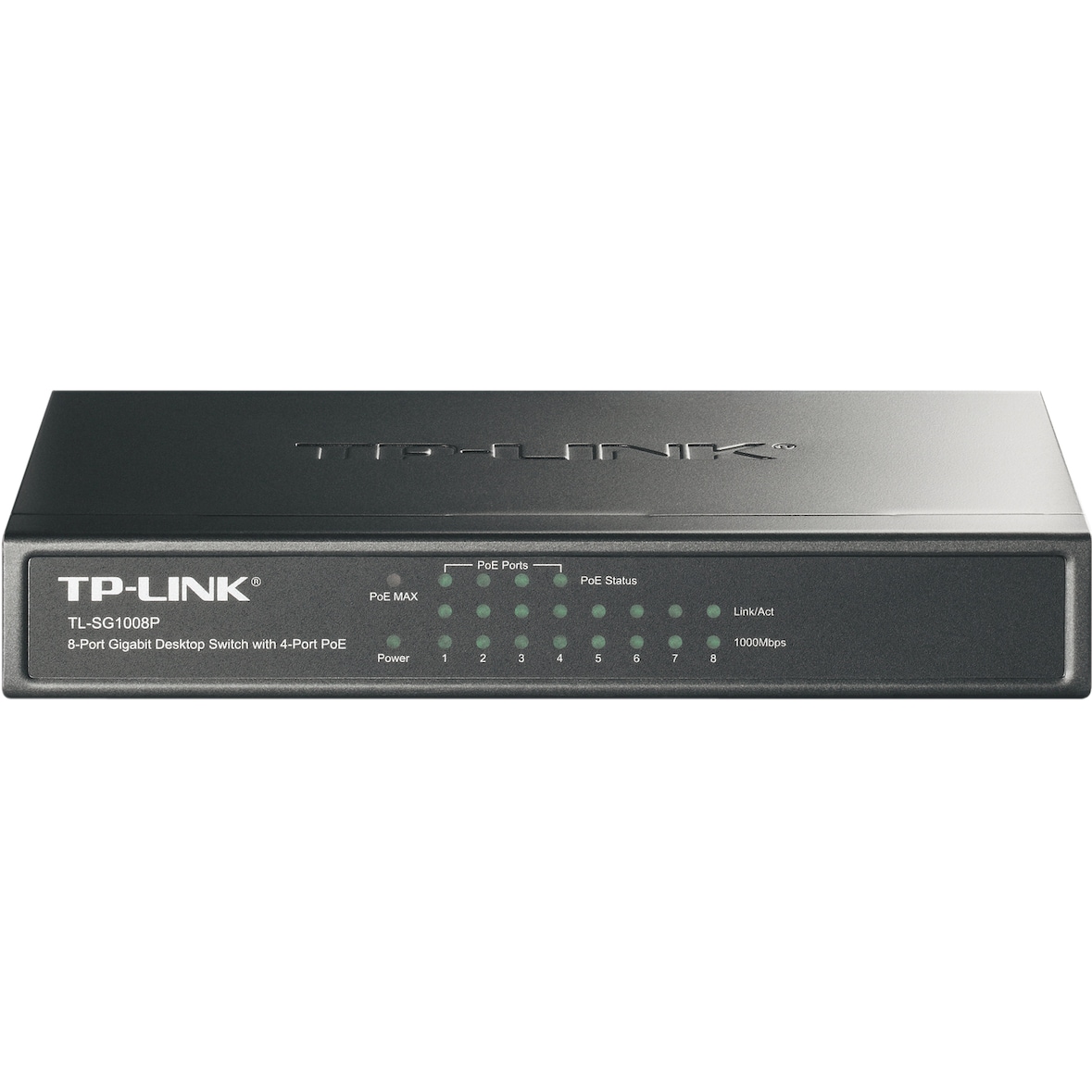TPLINK Switch Réseau 8 ports RJ45 Gigabit dont 4 PoE 802,3af 53W
