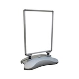 thumbnail of Plakatständer Kundenstopper Keitum Wind Line DIN A1 silber| beidseitiger Plakatständer für 2 Plakate | Stabiler Werbeaufsteller für Wind und Wette