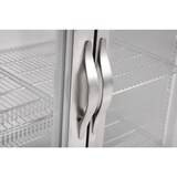 thumbnail of Expositor de bebidas de balcão, 3 portas basculantes, aço inoxidável/alumínio/vidro, 90x135x52cm, 280W, refrigeração por ar, 330L, Polar GL009