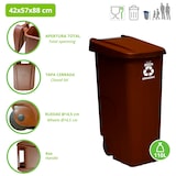 thumbnail of WellHome - Cubo de Basura 110L con Ruedas, Ideal para Reciclaje de Residuos Orgánicos
