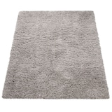 thumbnail of Hochflor Teppich Shaggy Unifarben Schlafzimmer schmutzabweisend Grau Rechteckig 120x160 | 100% Polyester | Florhöhe: 70 mm | pflegeleicht