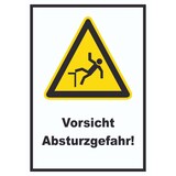 thumbnail of Vorsicht Absturzgefahr  Schild A0 Rückseite selbstklebend