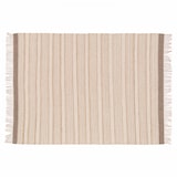 thumbnail of Alfombra rectangular a rayas de lana y yute, tejido plano 80 x 200 cm