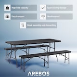 thumbnail of Set Tenda Della Birra Tavolo Pieghevole 180 cm + 2 x Panche Pieghevoli