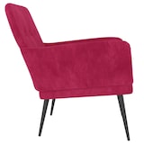 thumbnail of Fauteuil Rouge bordeaux 62x79x79 cm Velours Modèle Vega Executive Élégance