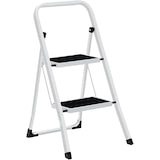 thumbnail of Escadote, Escadote Dobrável com 2 Degraus, Fecho de Segurança, até 150 kg, (2 Degraus Branco 87-82x55x46,5cm)