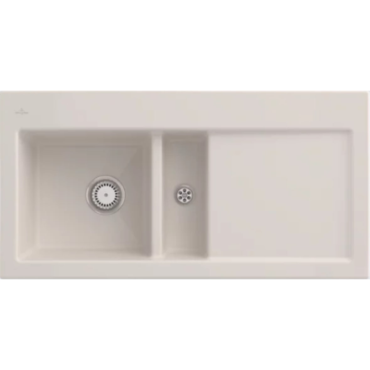 Villeroy&Boch Spülbecken, Küchenspüle Subway 60 Crema 1000x510mm, Unterschrankbreite 60cm