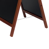 thumbnail of Securit®Tableau noir pour trottoir en bois dur sandwich  avec cadre en bois de caoutchouc laqué