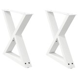 thumbnail of Helloshop26 - Set mit 2 verstellbaren Couchtischbeinen 50 x 42–43,3 cm modernes Design Wohnzimmer weißer Stahl 02_0056991