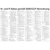 thumbnail of Aushang, H- und P-Sätze gemäß GHS/CLP-Verordnung - 700x500x1.5 mm Kunststoff