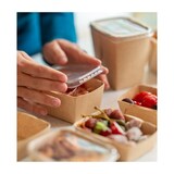 thumbnail of MONOUSO - Tampa PP para Embalagem Deli2Go Kraft 10,8x8,2cm (50 Uds)