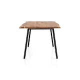 thumbnail of SalesFever massieve eettafel 3,5 cm Acacia natuurlijke boomrand 240 x 110 V-frame zwart