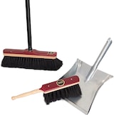 thumbnail of 4-teiliges Besen und Kehrschaufel Set – Rosshaar Besen & Stiel, Handfeger & Metall-Kehrschaufel