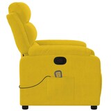 thumbnail of vidaXL Massagesessel Gelb Samt