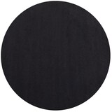thumbnail of Teppich Wohnzimmer Einfarbig Pflegeleicht Waschbar Schlafzimmer OEKO-TEX Rund Schwarz 160x160 cm Schadstoffgeprüft – LECH von Kadima Design