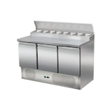 thumbnail of Mesa de preparación/ensalada 3 puertas, refrigeración bajo encimera, 137X70 cm