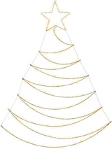 thumbnail of LED Tannenbaum Metallbaum beleuchtet Wanddeko Weihnachtsdeko 1,5m für Außen