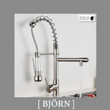 thumbnail of Björn | Gastronomie Chrom Silber Küchenarmatur| Zwei Brausen | Edelstahl Professional Wasserhahn Küche| Doppelspülbecken Restaurant