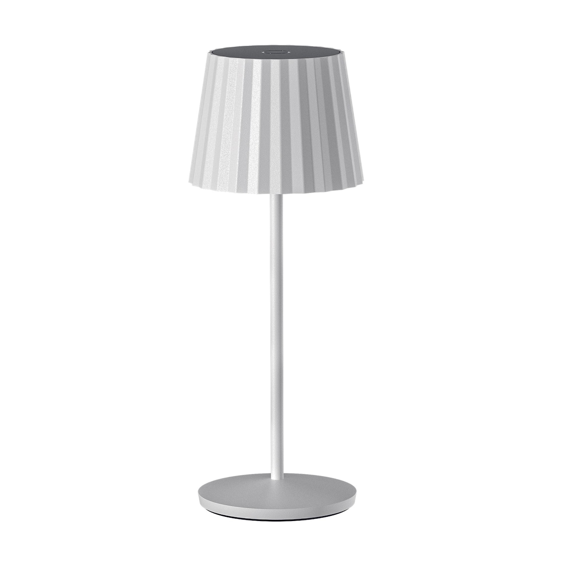 Lumisky Luminária de mesa sem fio ABBY H30CM Aço Branco