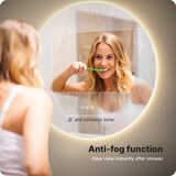thumbnail of Mirlux Badkamerspiegel met LED Verlichting & Verwarming – Wandspiegel Rond – Anti Condens Douchespiegel - 80CM