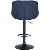 thumbnail of Set van 2 Barkrukken Lazio Fluweel blauw/zwart