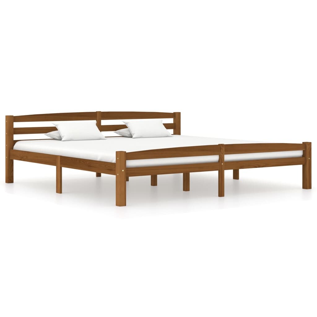 vidaXL Honingbruin massief grenen bedframe 180x200 cm