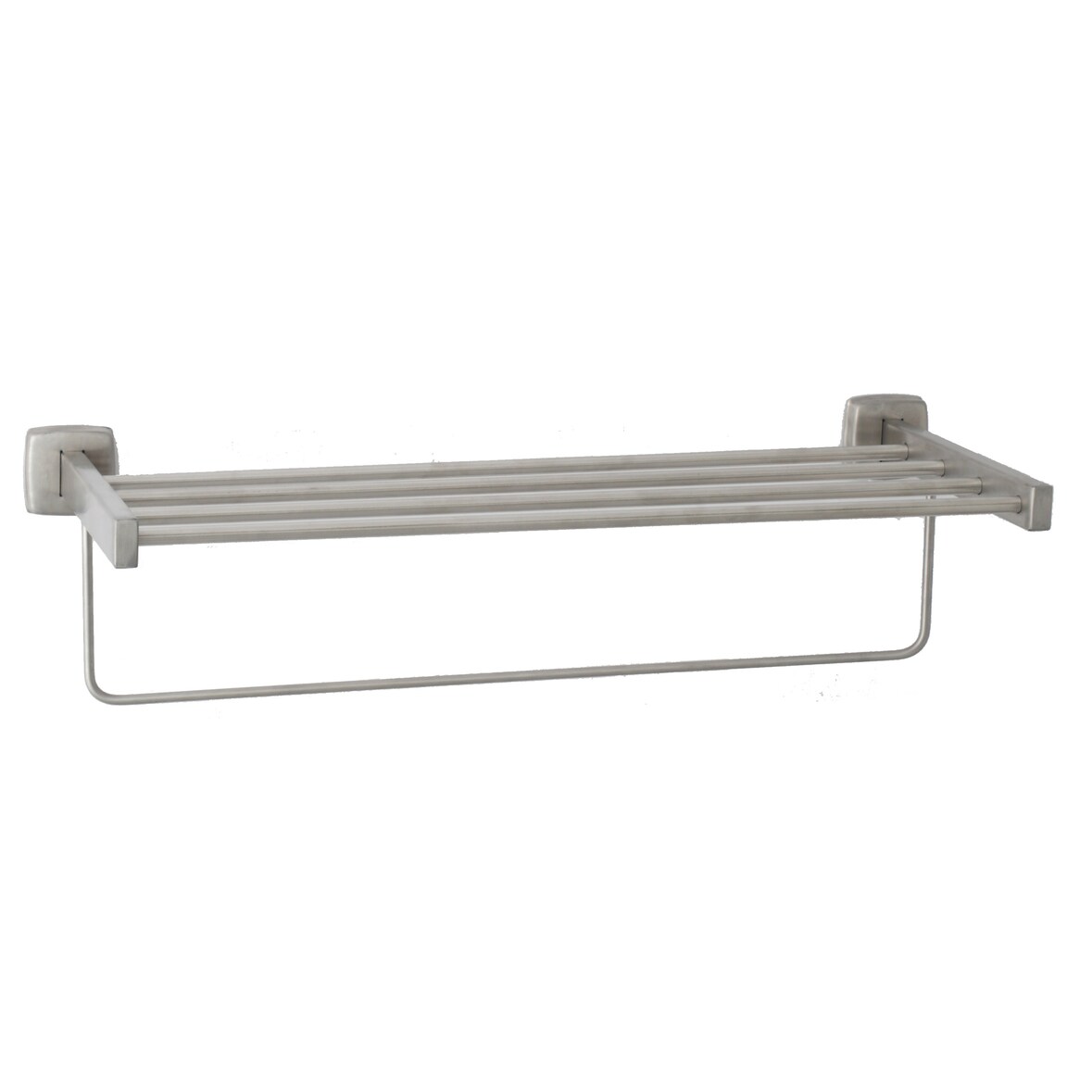 Repisa toallero con colgador marca jami. Toallero repisa con colgador. inox. satinado.51 cm