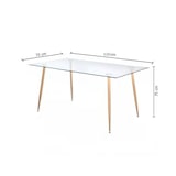 thumbnail of Mesa Cristal Templado Estilo Nordico 120cm. Comedor o Cocina Cambria