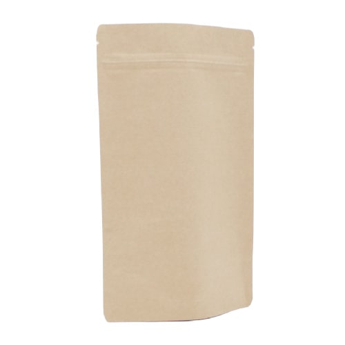 500 Doypack Bodenbeutel Standbodenbeutel aus Kraftpapier braun 210x310+100mm