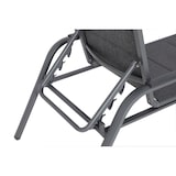 thumbnail of Tarrington House Espreguiçadeira Antwerp regulável em altura com braços, alumínio/aço/encosto têxtil, preto