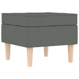 thumbnail of vidaXL Sessel mit Fußhocker Dunkelgrau Stoff