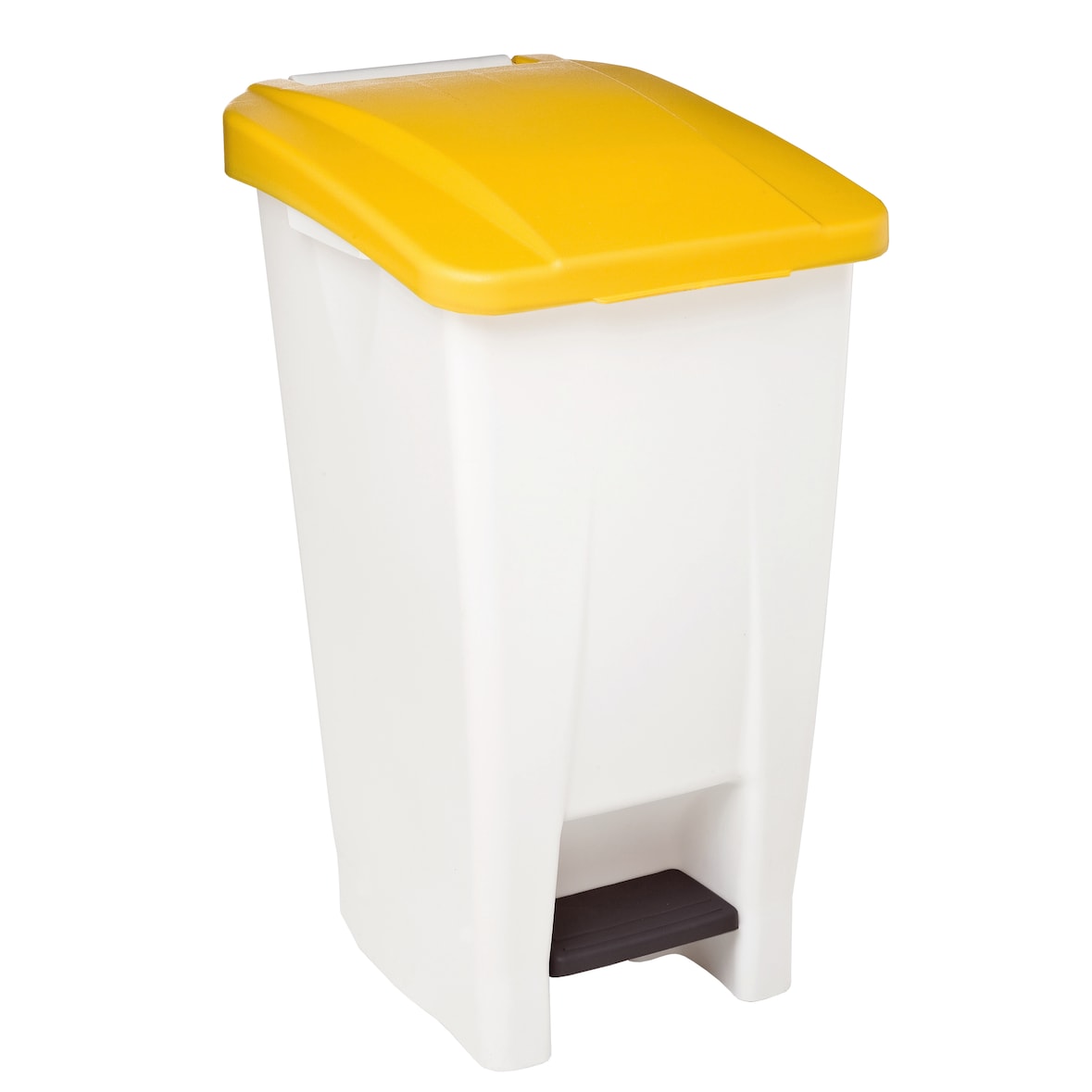 ROSSIGNOL Poubelle mobile 60L à pédale MOBILY jaune