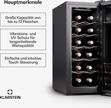thumbnail of Klarstein Silent Vino 12 Uno Slim Weinkühlschrank 31 L / 12 Fl 5-18 °C Touch Schwarz