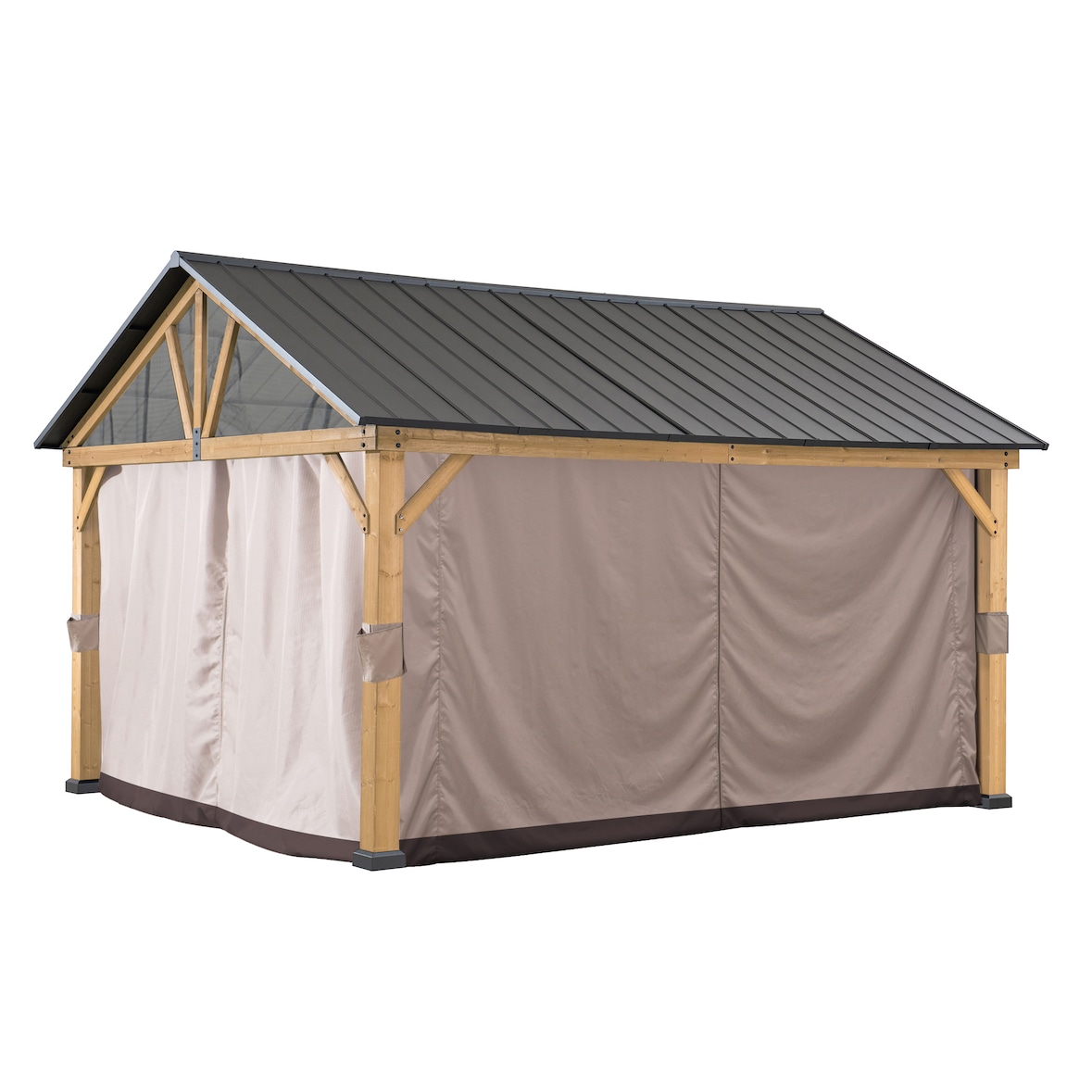 Vorhang für Zedernholz Gazebo 336cm x 400cm