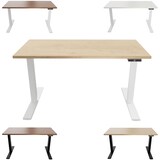 thumbnail of Bisley E-WonderTech elektrisch höhenverstellbarer Schreibtisch 180x80 cm in Weiß/Eiche - Elektrischer Tisch höhenverstellbar mit Memory-Funktion