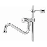 thumbnail of Voorspoeldouche messing/staal | Zwenkbare kraan 180°  | 515x415x1430(h)mm
