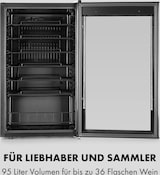thumbnail of Klarstein Vinomatica 36 Uno Weinkühlschrank 95l Touch-Bedienfeld 85W 4-18 °C Schwarz