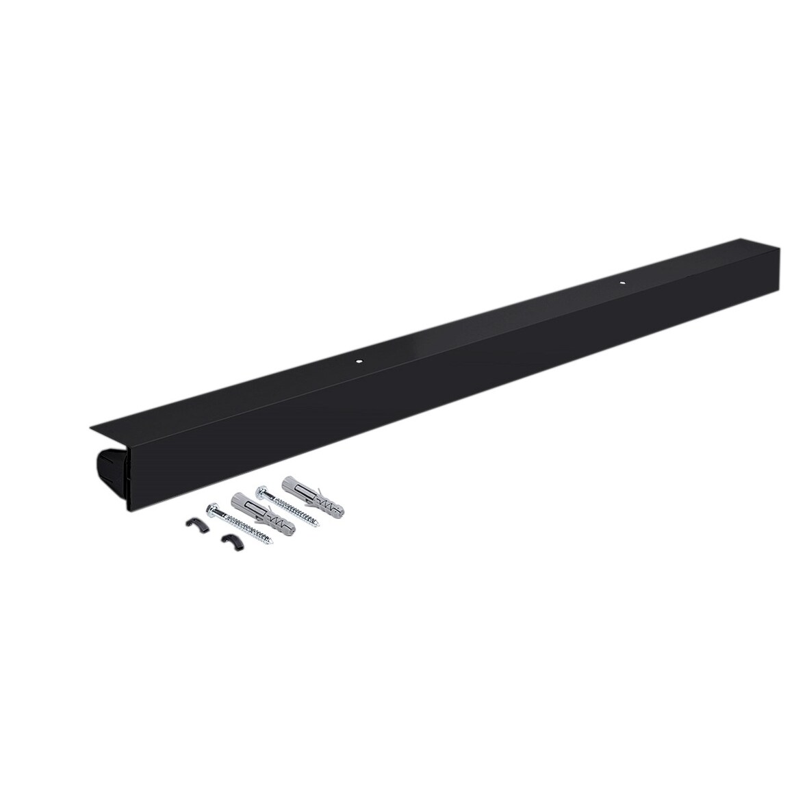 Ersatzkassette 126 cm breit in Schwarz für Ersatzrollen Duschrollo von KS Handel 24