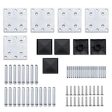thumbnail of vidaXL Zaunelement Set WPC 699x186 cm Schwarz