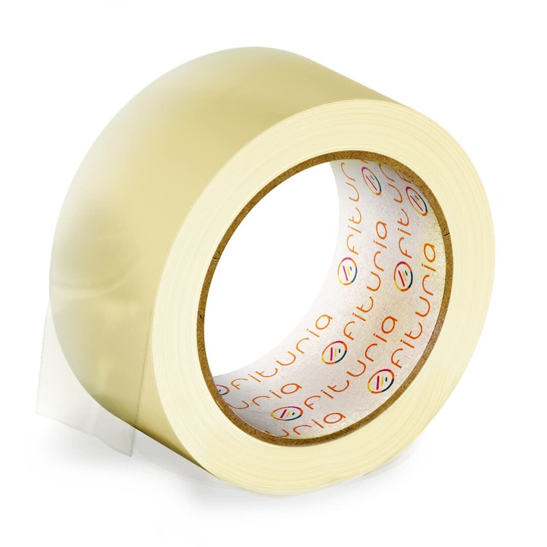 OFITURIA Cinta Adhesiva de Embalar Transparente para Embalaje de Cajas de Cartón de Envíos y Mudanzas. (48 cms x 60 mts - Transparente, 1 Rollo)